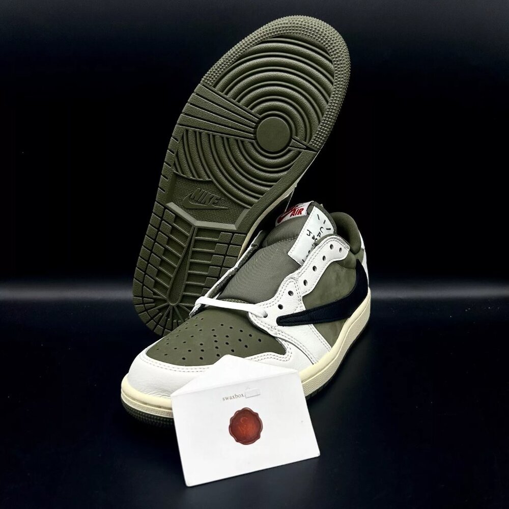 Air Jordan 1 Retro Low OG SP Travis Scott Medium Olive DM7866-200 Ship Now